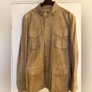 Elie Tahari mens suede jacket size M